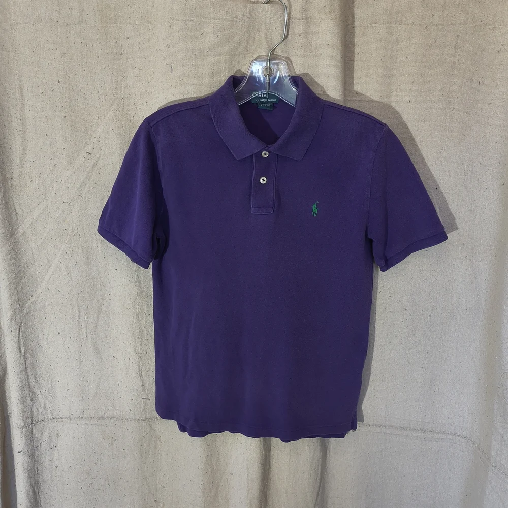 Ralph Lauren Youth Size 14/16 Large Purple Polo Shirt